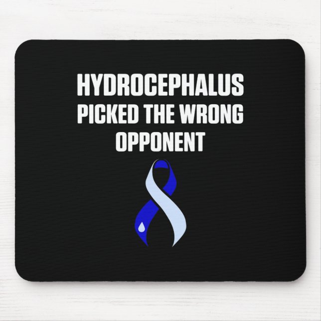 Hydrocephalus Survivor Opponent Awareness Warrior  Mouse Mat (Front)