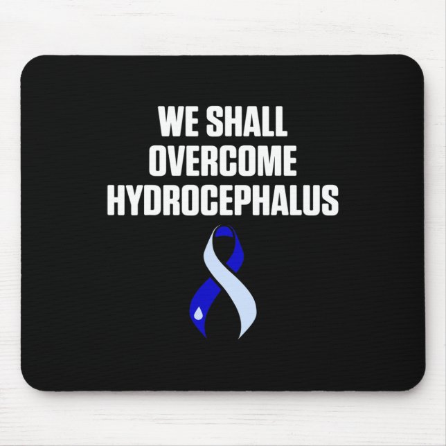 Hydrocephalus Survivor Overcome Awareness Warrior  Mouse Mat (Front)