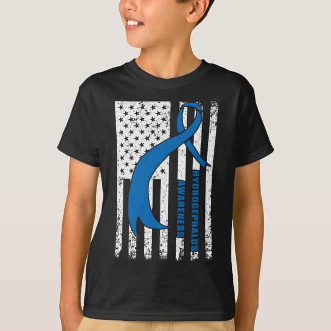 Hydrocephalus Survivor Patient Care Awareness Warr T-Shirt (Front)