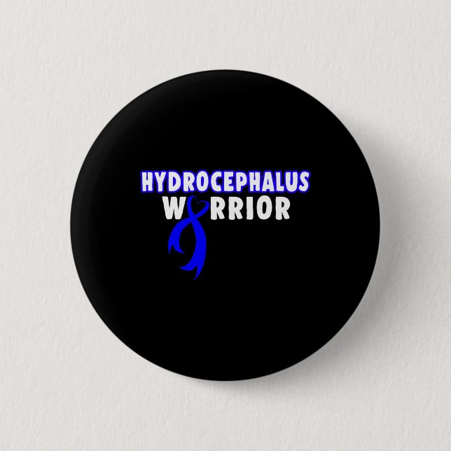 Hydrocephalus Survivor Prevent Awareness Warrior  6 Cm Round Badge (Front)