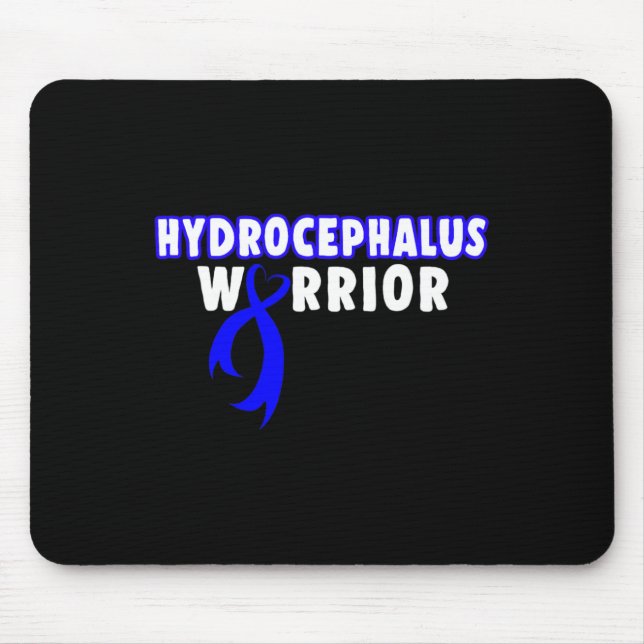Hydrocephalus Survivor Prevent Awareness Warrior  Mouse Mat (Front)