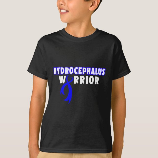 Hydrocephalus Survivor Prevent Awareness Warrior  T-Shirt (Front)