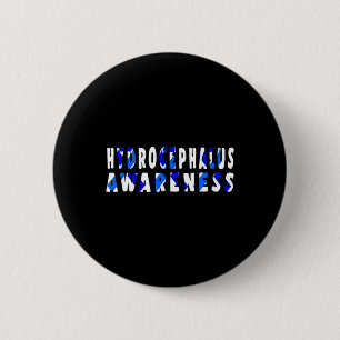 Hydrocephalus Survivor Research Awareness Warrior  6 Cm Round Badge