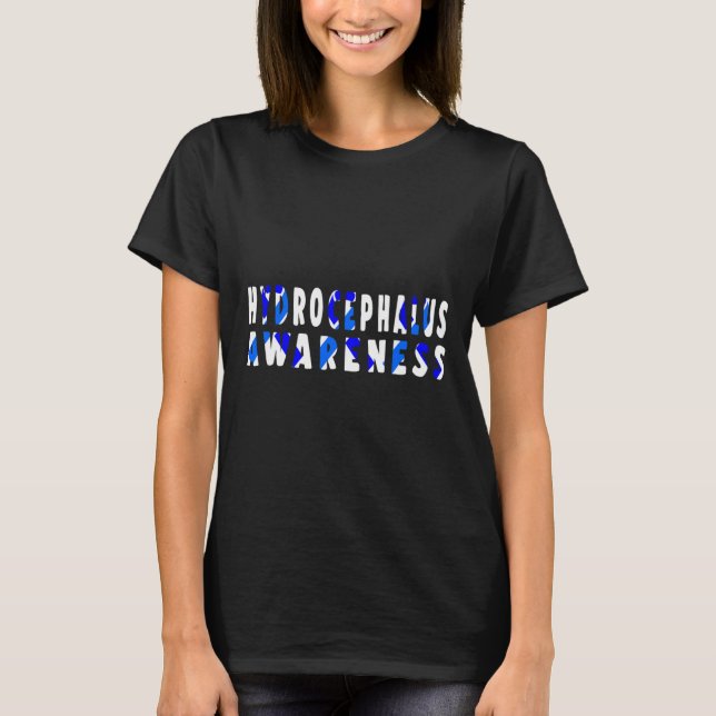 Hydrocephalus Survivor Research Awareness Warrior  T-Shirt (Front)