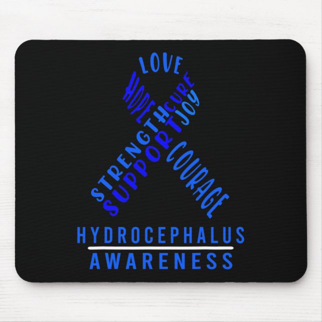 Hydrocephalus Survivor Safety Awareness Warrior  Mouse Mat (Front)