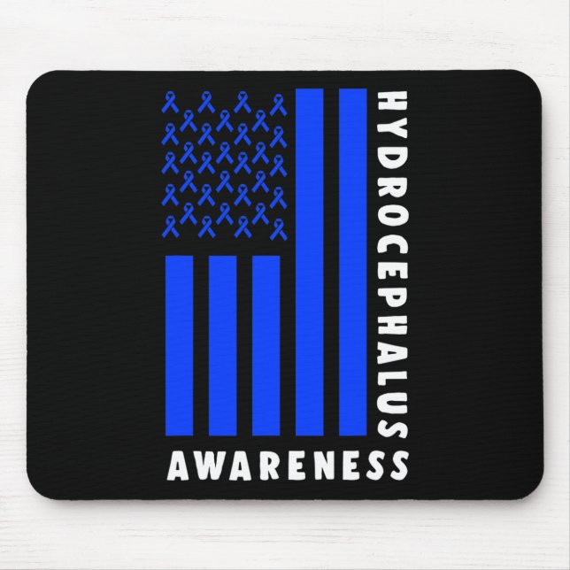 Hydrocephalus Survivor Signs Awareness Warrior  Mouse Mat (Front)