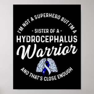 Hydrocephalus Survivor Sister Hero Awareness Warri Poster