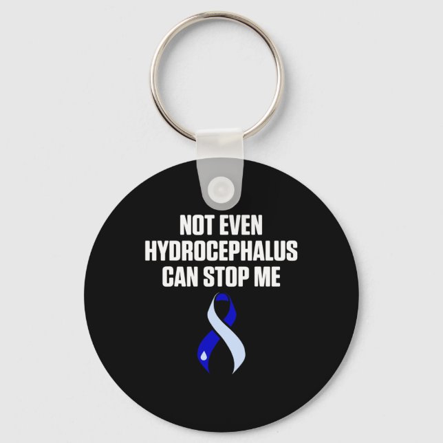 Hydrocephalus Survivor Stop Awareness Warrior  Key Ring (Front)