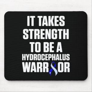 Hydrocephalus Survivor Strength Awareness Warrior Mouse Mat