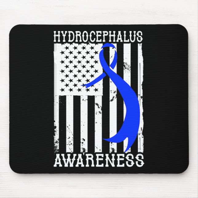 Hydrocephalus Survivor Strength Awareness Warrior  Mouse Mat (Front)