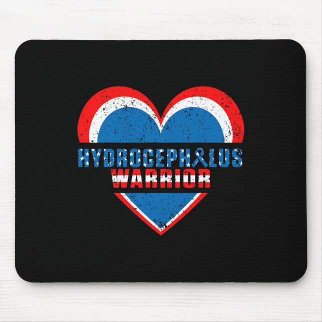 Hydrocephalus Survivor Support Awareness Warrior 1 Mouse Mat (Front)