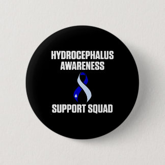 Hydrocephalus Survivor Support Awareness Warrior  6 Cm Round Badge