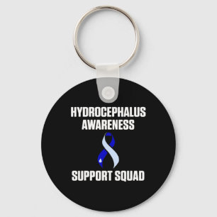 Hydrocephalus Survivor Support Awareness Warrior Key Ring