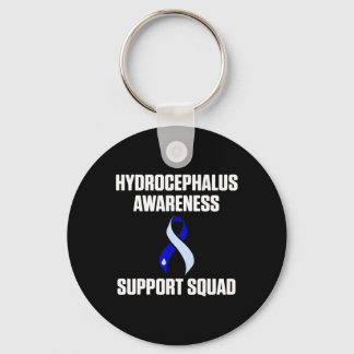 Hydrocephalus Survivor Support Awareness Warrior  Key Ring