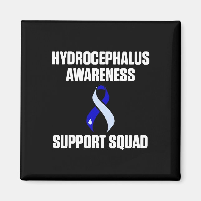 Hydrocephalus Survivor Support Awareness Warrior  Magnet (Front)