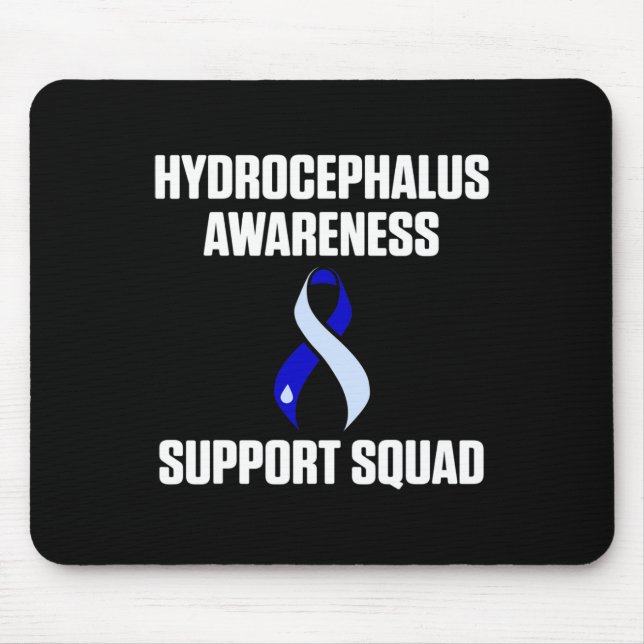 Hydrocephalus Survivor Support Awareness Warrior  Mouse Mat (Front)