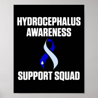 Hydrocephalus Survivor Support Awareness Warrior  Poster