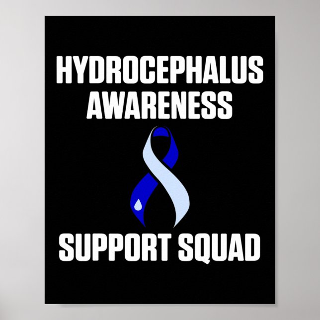 Hydrocephalus Survivor Support Awareness Warrior  Poster (Front)
