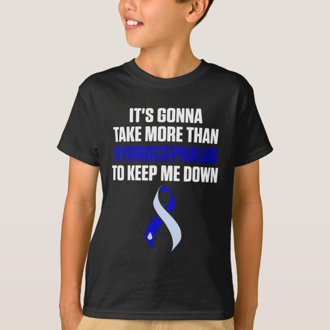 Hydrocephalus Survivor Take Awareness Warrior  T-Shirt (Front)