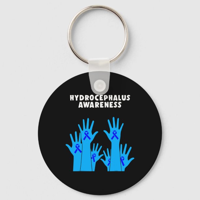 Hydrocephalus Survivor Therapeutic Awareness Warri Key Ring (Front)