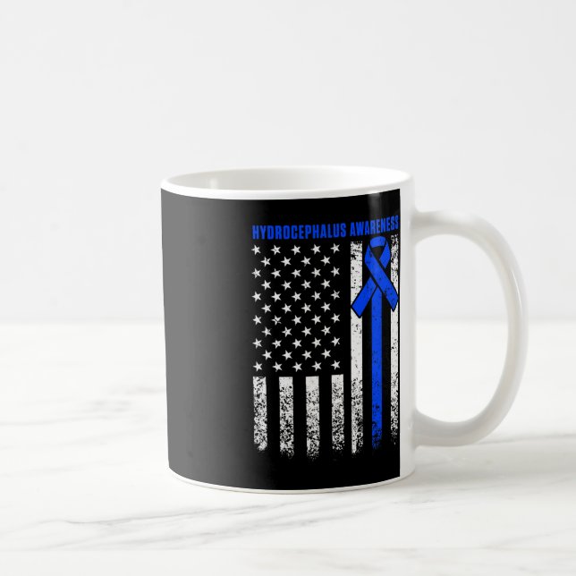 Hydrocephalus Survivor Therapy Awareness Warrior  Coffee Mug (Right)