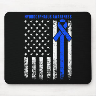 Hydrocephalus Survivor Therapy Awareness Warrior Mouse Mat