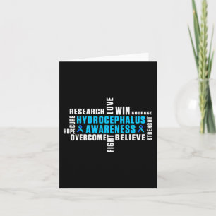 Hydrocephalus Survivor Treating Awareness Warrior Card