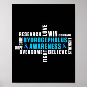 Hydrocephalus Survivor Treating Awareness Warrior  Poster
