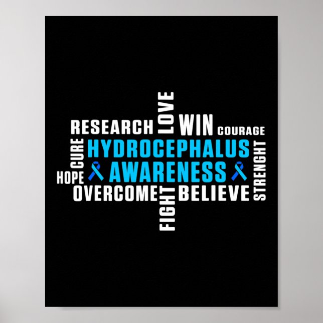 Hydrocephalus Survivor Treating Awareness Warrior  Poster (Front)