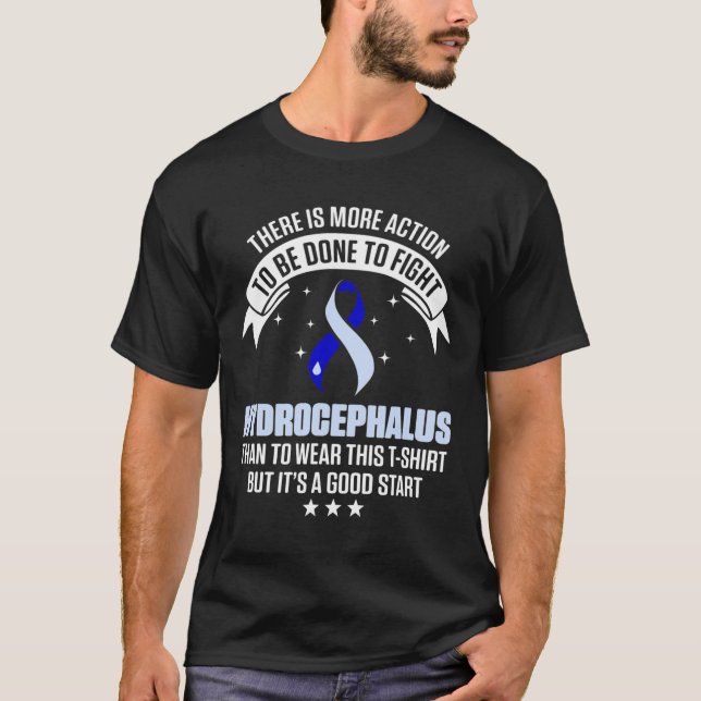 Hydrocephalus Survivor Wear Awareness Warrior  T-Shirt (Front)