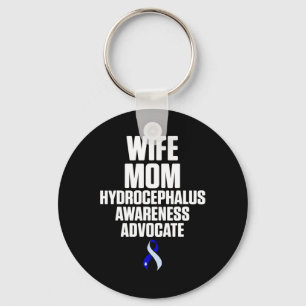 Hydrocephalus Survivor Wife Awareness Warrior 1 Key Ring