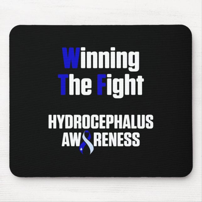 Hydrocephalus Survivor Winning Awareness Warrior  Mouse Mat (Front)