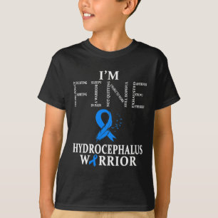 Hydrocephalus Warrior I'm Fine Feather T-Shirt