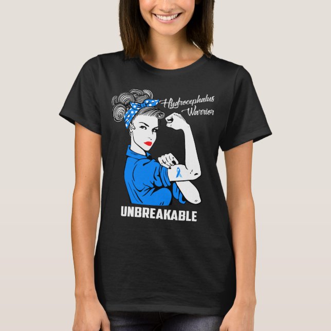 Hydrocephalus Warrior Unbreakable T-Shirt (Front)