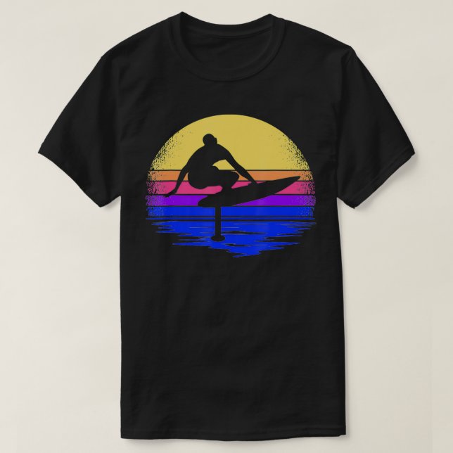 Hydrofoil Surf Foilen Foiling Foil Surfing  T-Shirt (Design Front)