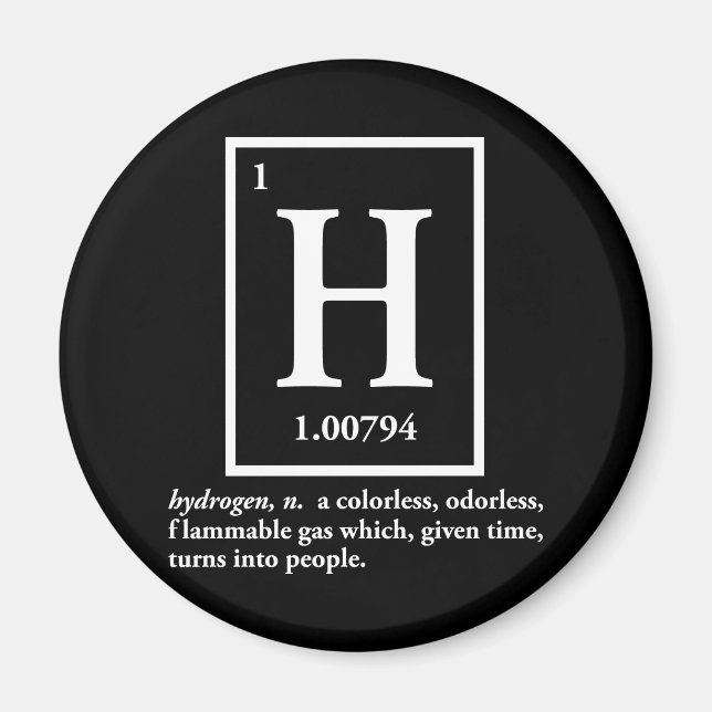 hydrogen - a gas which turns into people magnet (Front)