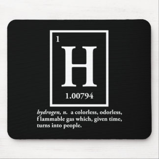 hydrogen - a gas which turns into people mouse mat