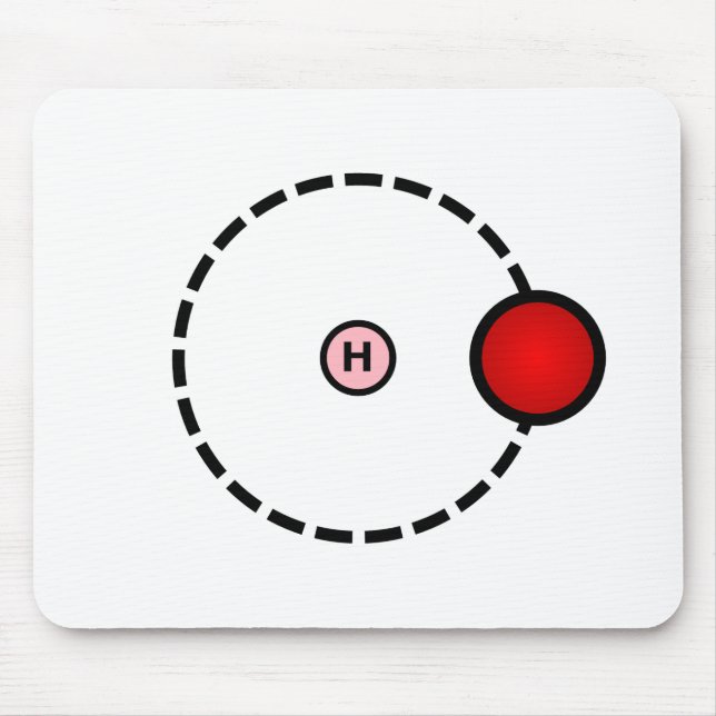 Hydrogen Atom Mouse Mat (Front)