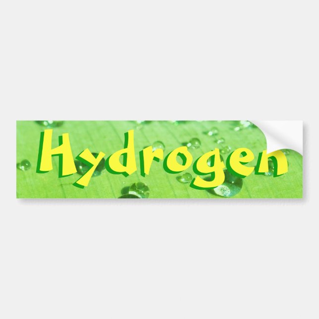 Hydrogen Bumper Sticker (Front)