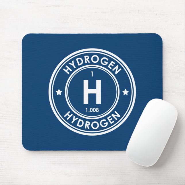 Hydrogen Element Blue Mouse Pad (With Mouse)