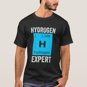 Hydrogen Expert Hybrid Periodic Energy Power Premi T-Shirt