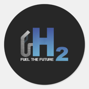Hydrogen H2 Energy Environmental Protection Motori Classic Round Sticker