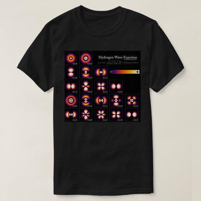 Hydrogen Wave Function 1  T-Shirt (Design Front)