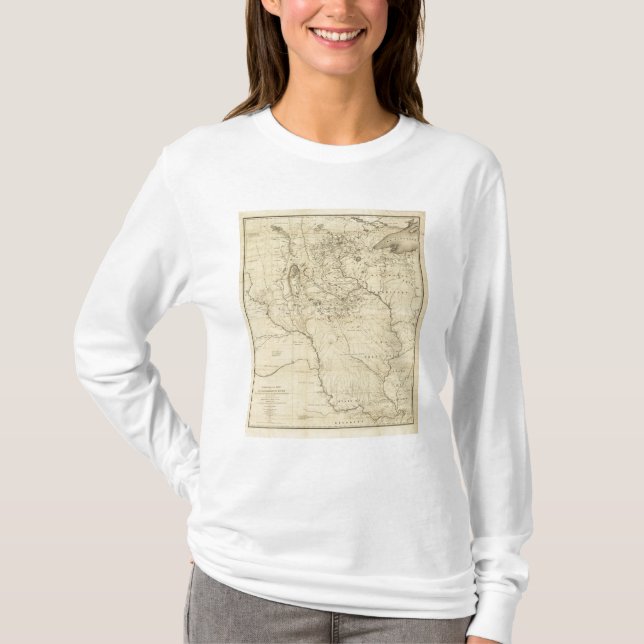 Hydrographical Basin of Mississippi River T-Shirt (Front)