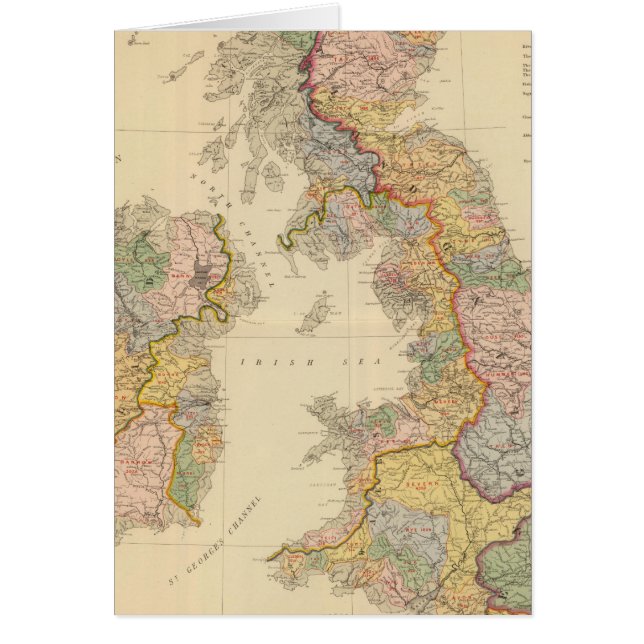 Hydrographical map, British Isles (Front)