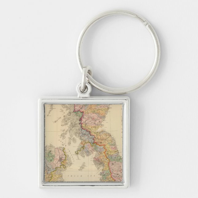 Hydrographical map, British Isles Key Ring (Front)