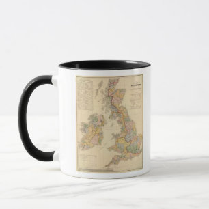Hydrographical map, British Isles Mug