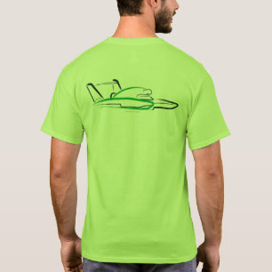Hydroplane 01 Lime Back T-Shirt