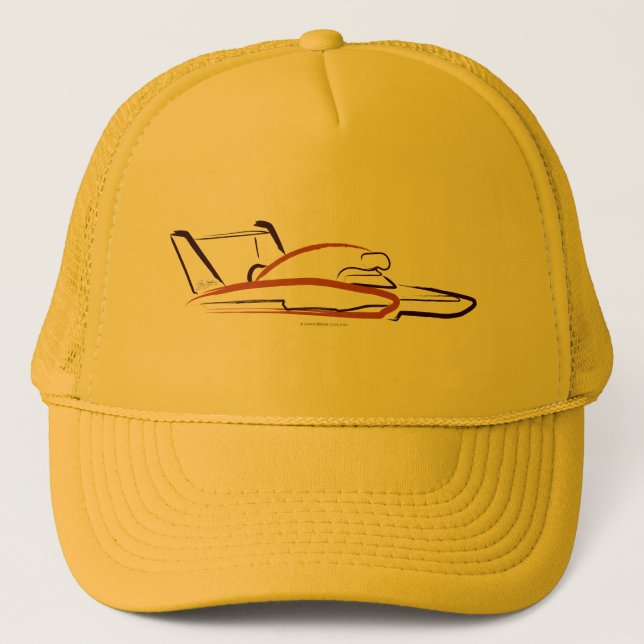 Hydroplane 01 Sand on Yellow Trucker Hat (Front)