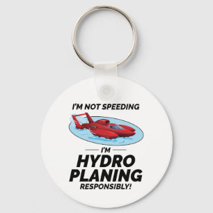 Hydroplane Racing Fun: Stay Responsible with Humou Key Ring
